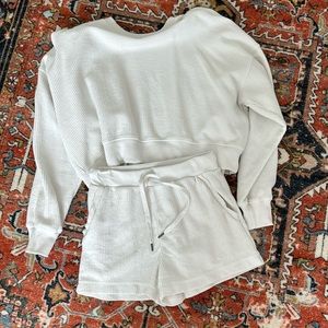 Aerie Crop short set